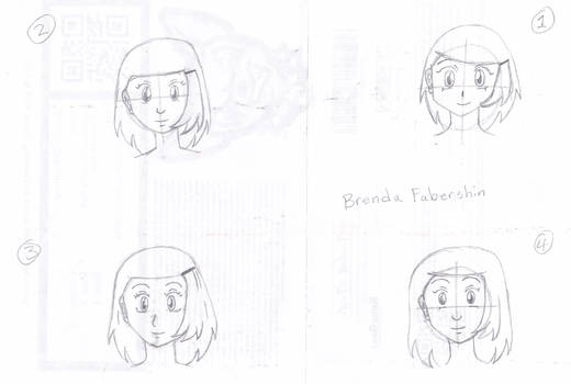 Sketch drawing of Brenda Fabershir