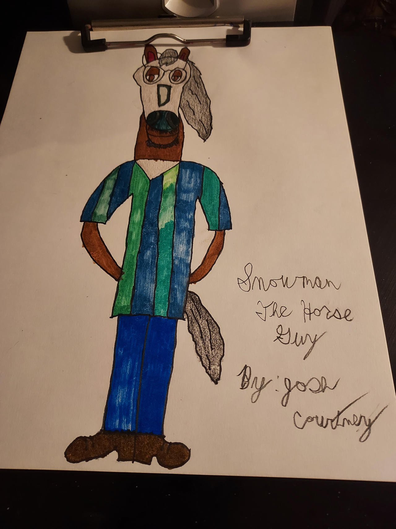 Snowman the horse guy