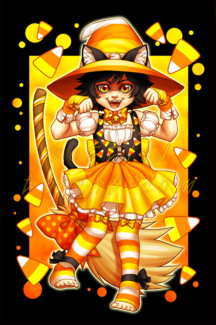 Candycorn Witch by celesse