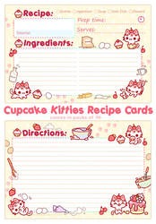 Cupcake Kitties Recipe Cards