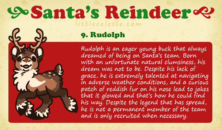 Rudolph Names Santa's Reindeer - Rudolph by celesse on DeviantArt