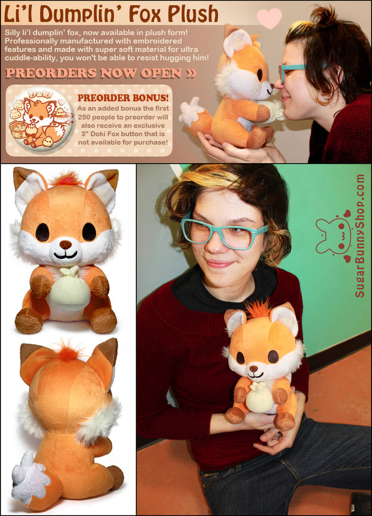 Doki Fox Plush by celesse