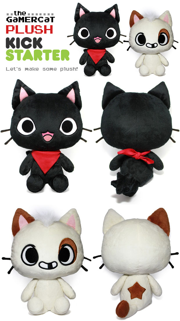 GAMERCat and Glitch Plushies