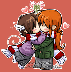 Chibi kisses by celesse