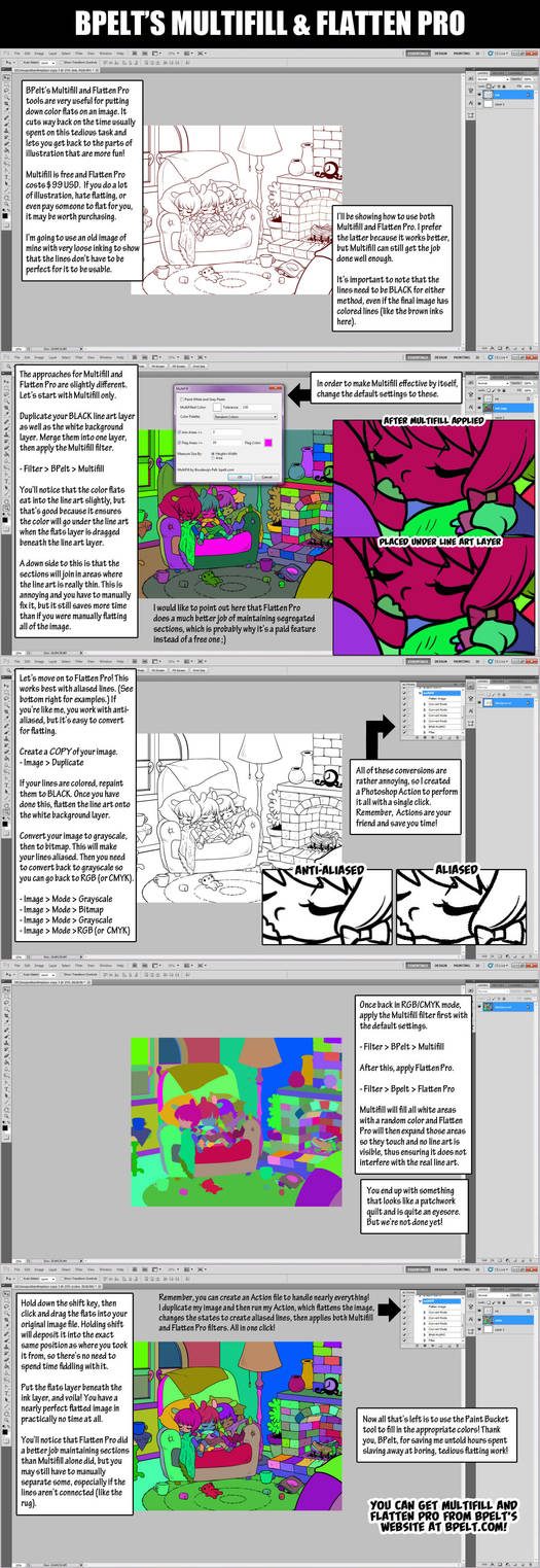 BPelt's Multifill and Flatten Pro Tutorial by celesse