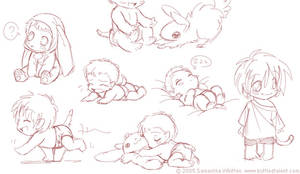 Baby Frog sketches
