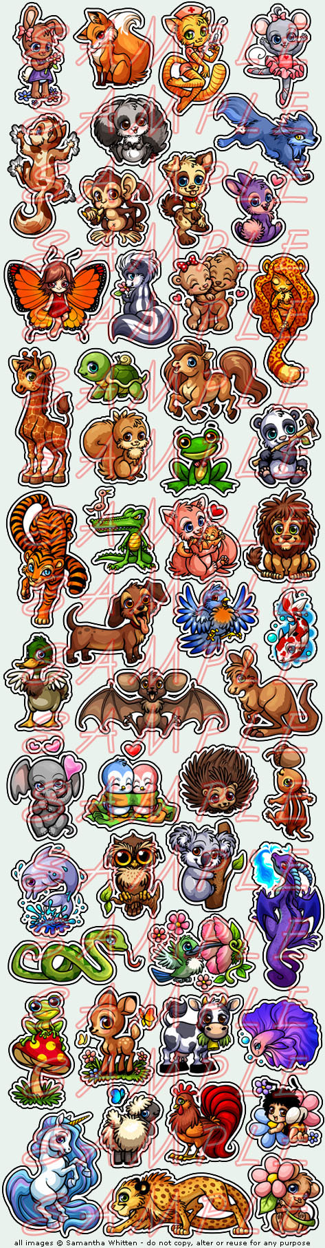 Fifty Cartoon Animal Tattoos