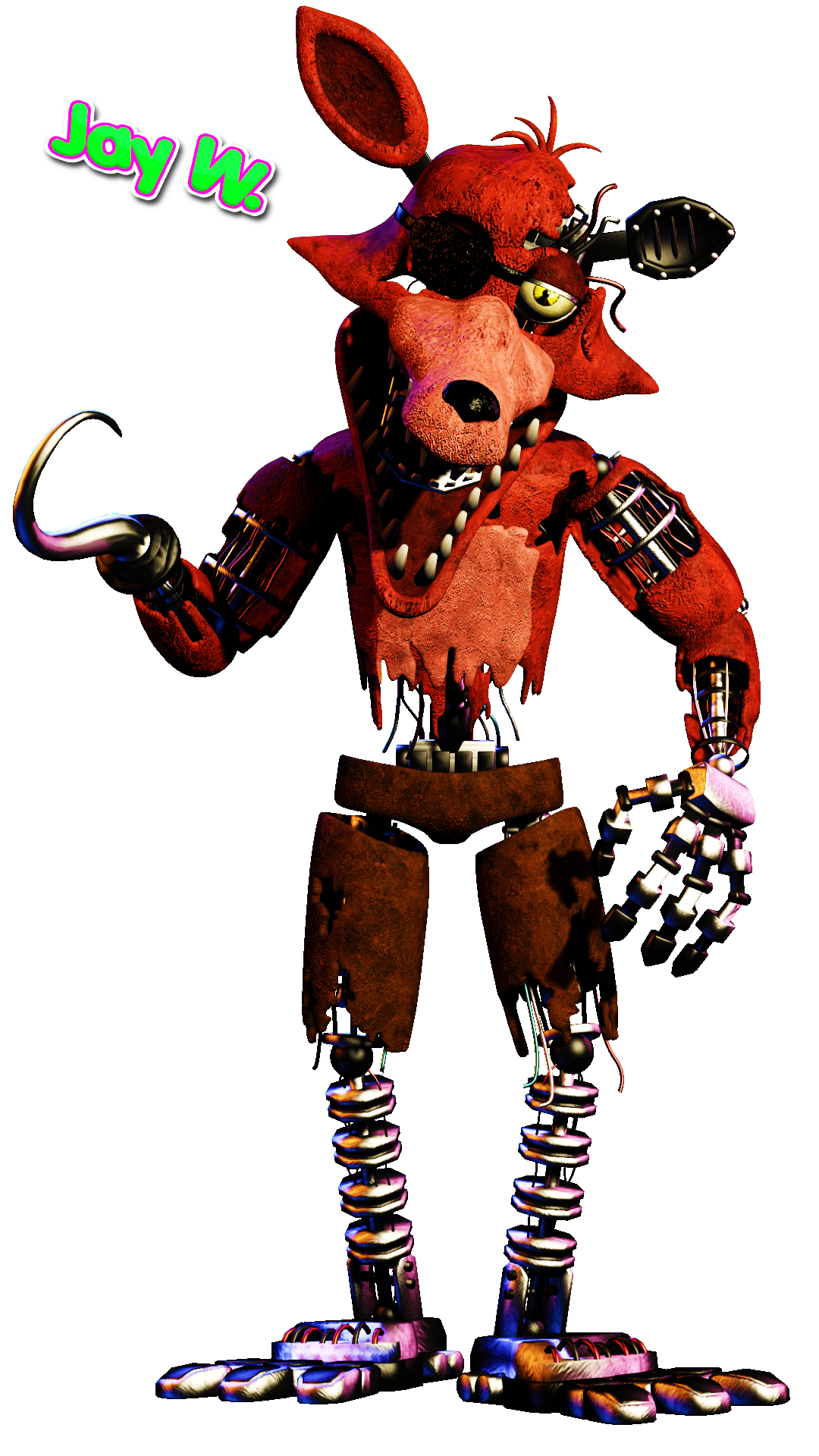 Withered Foxy FNAF by goldenfoxythekid on DeviantArt