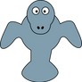 Dugong (Cartoon Lemmling Style)