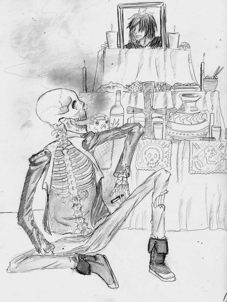 dibujo altar de muertos dia de muerto by ClaudiaVianney on DeviantArt