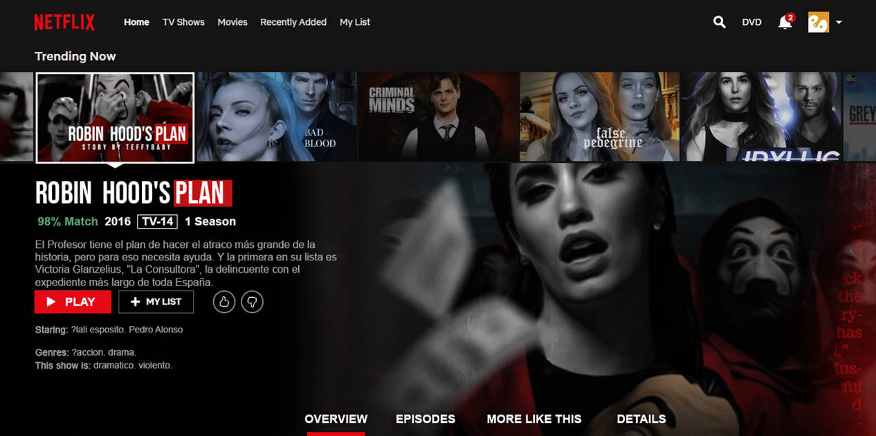 Netflix Template by hollandersociety on DeviantArt