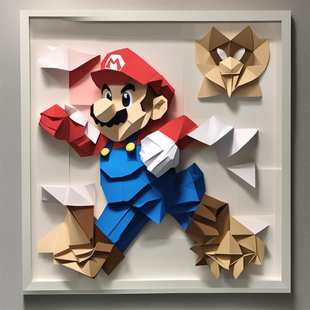 Advanced Mario Origami Origami Mario bros by EmilioRandom on DeviantArt
