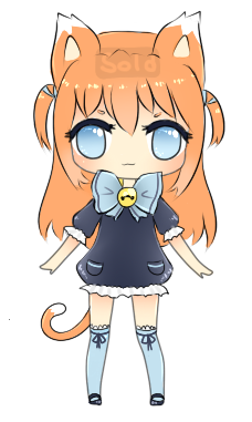 Adoptable - #6 - Orange kitty [CLOSED]