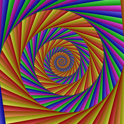 Split Rainbow Spiral