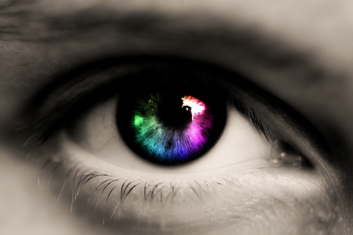 Rainbow eye