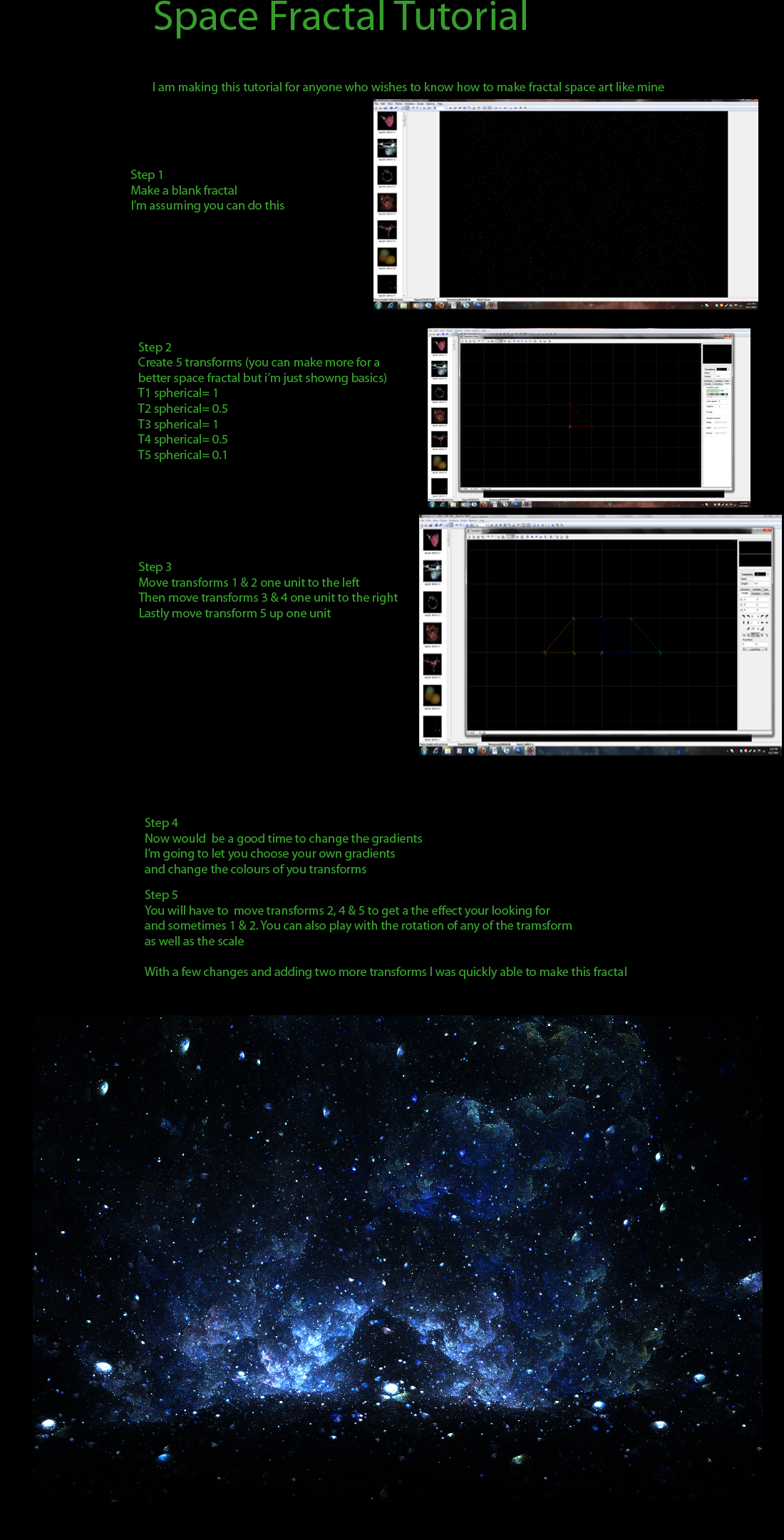 Space Fractal Tutorial