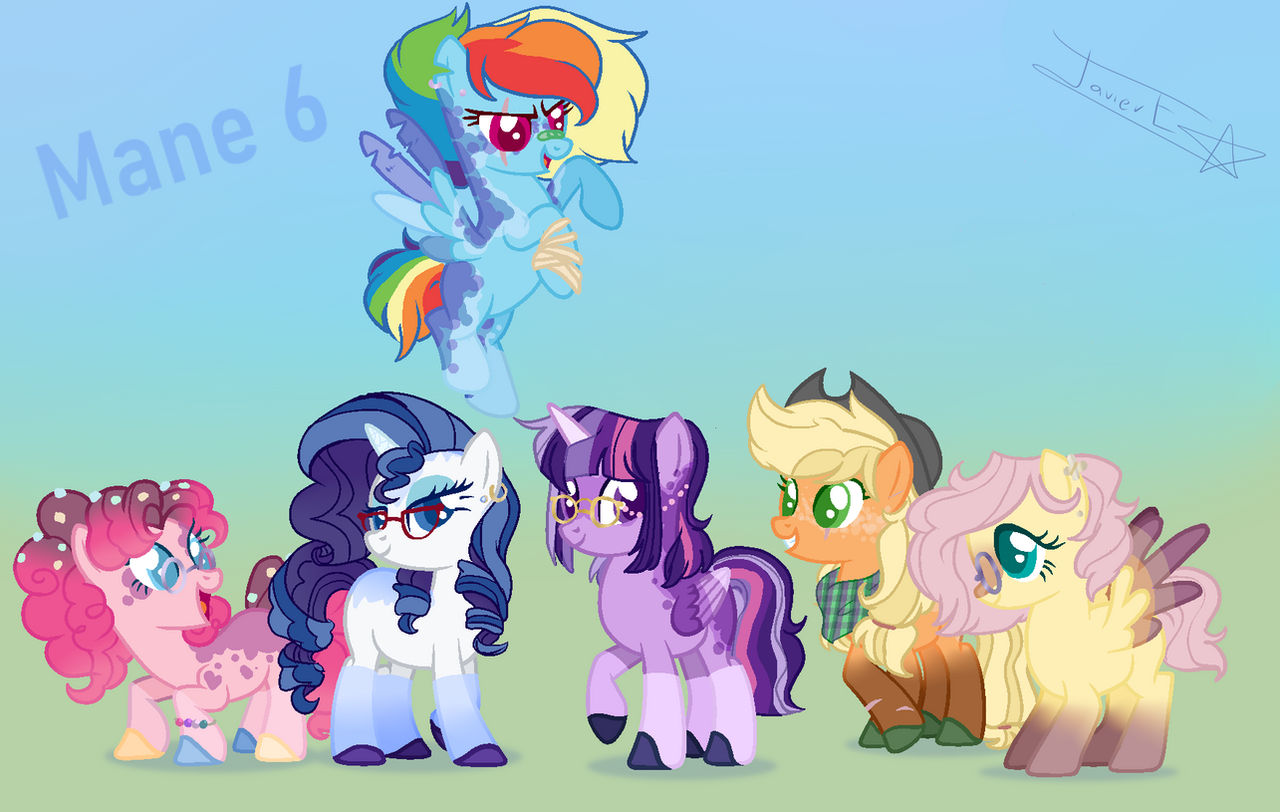 Mlp Rd Mane MLP: mane 6 by JavierESpi2003 on DeviantArt