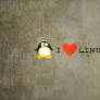 Love Linux Light Grunge