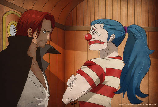 Shanks and Buggy the clown ONE PIECE FANART