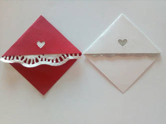 Valentines Coloured Corner Bookmarks