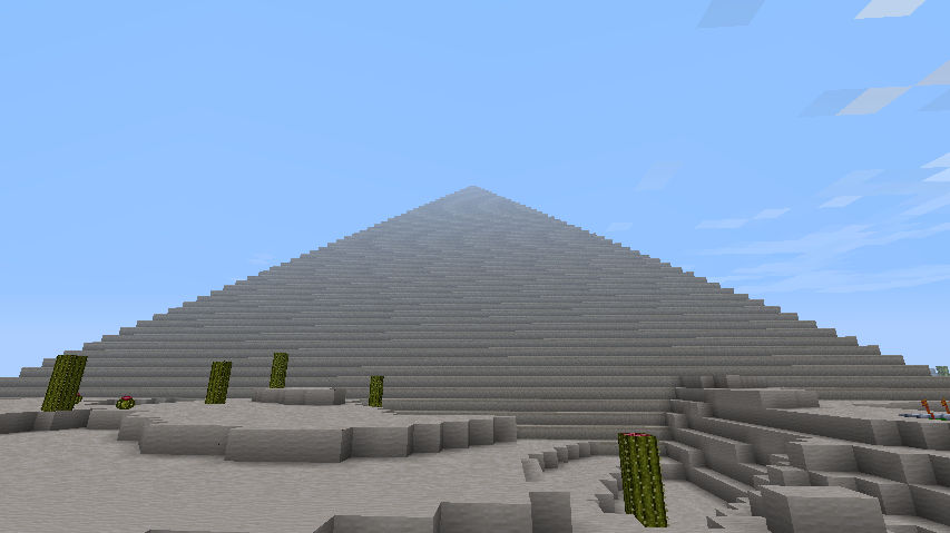 Triangular Pyramid Minecraft MineCraft project- pyramid by dinshino on DeviantArt