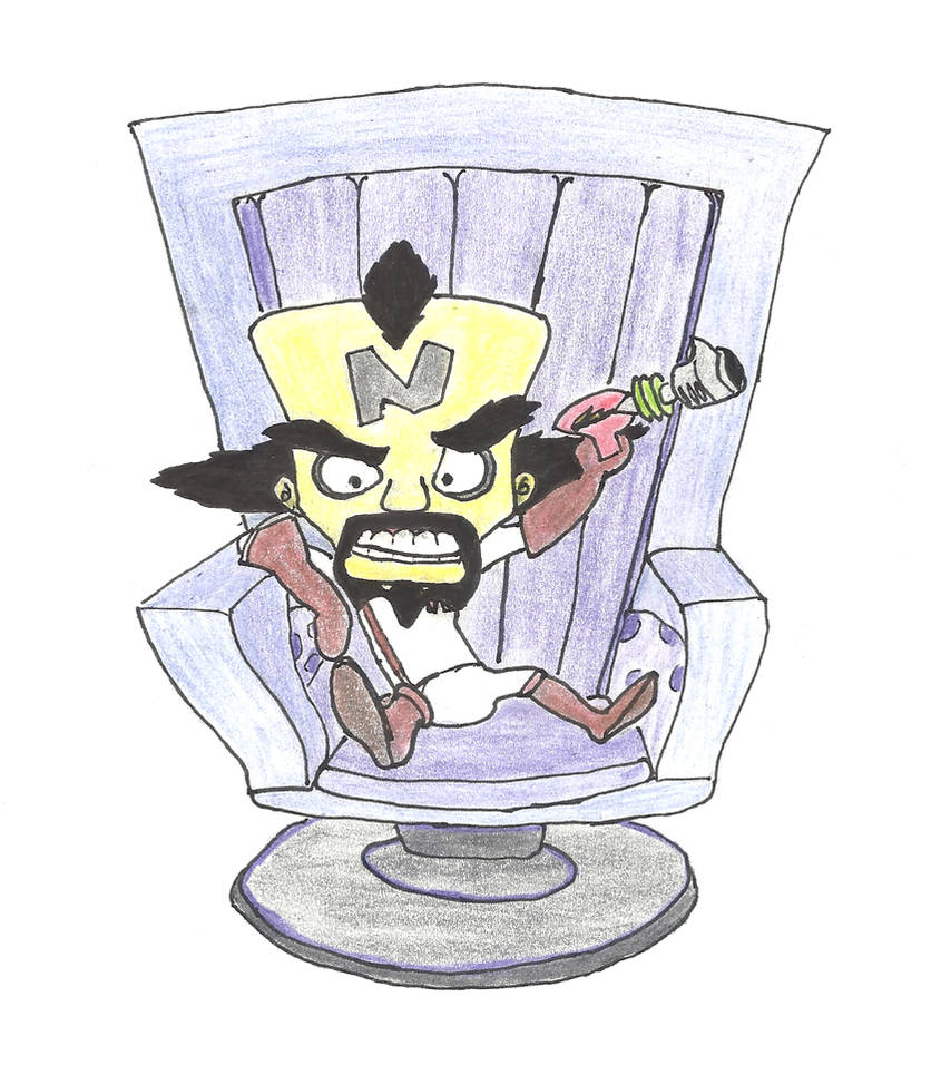 Mr Cortex Dr. Cortex on his chair by PowerCristal on DeviantArt