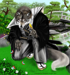 Samurai Wolf Anthro