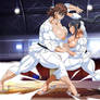 Muscular Blackbelt Girls Sparring by Crazyoldman02