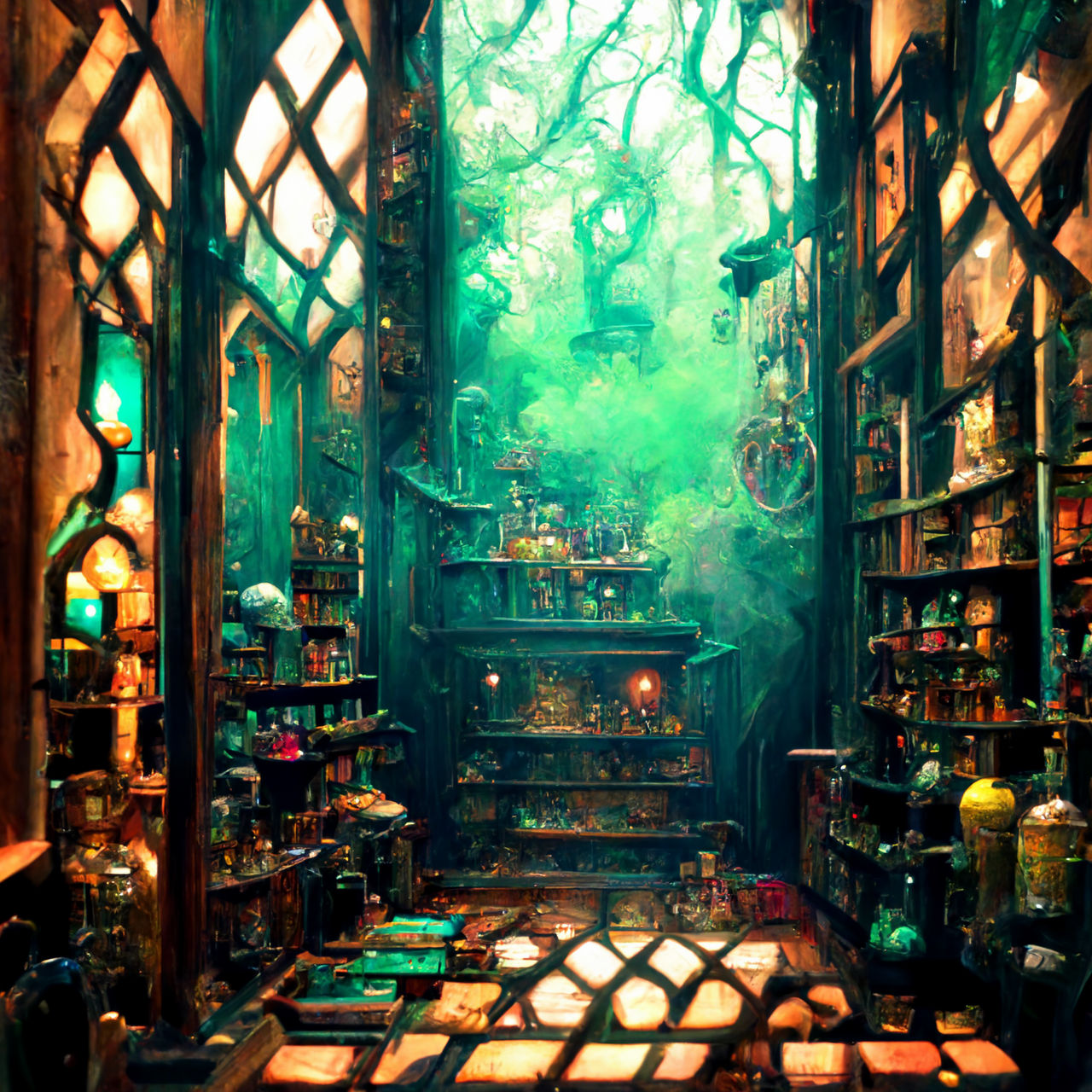 Wizard's laboratory/Library Concept by SunFather on DeviantArt