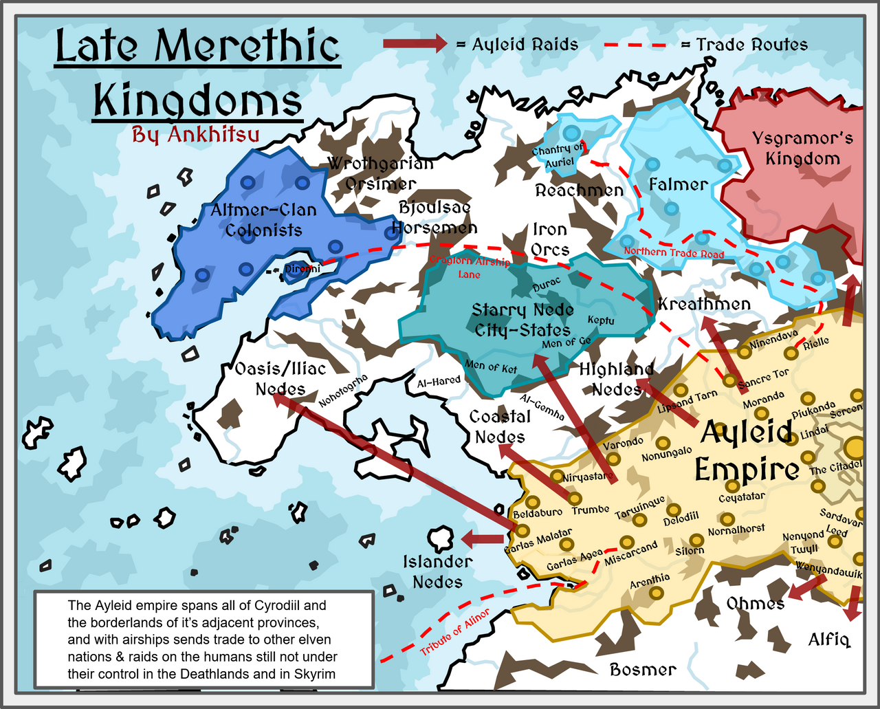 West Tamriel Maps - The Late Merethic by Ankhitsu on DeviantArt
