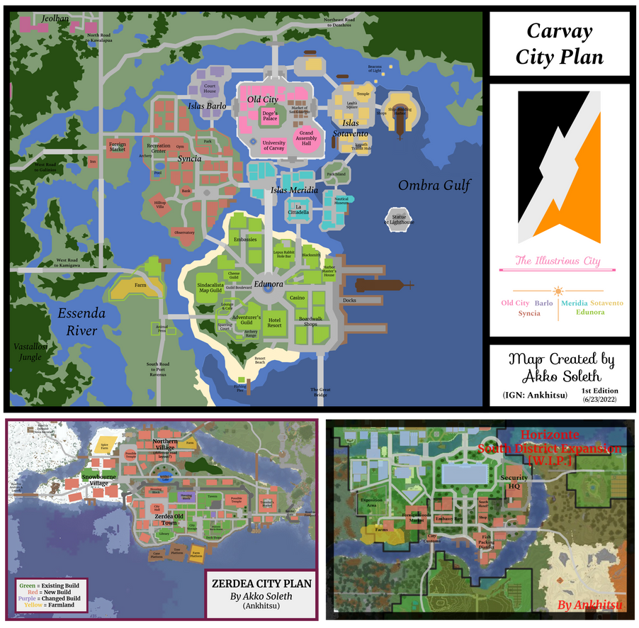 Minecraft Town Layout Deviantart Miscellaneous city plans 2 (Minecraft) by Ankhitsu on DeviantArt