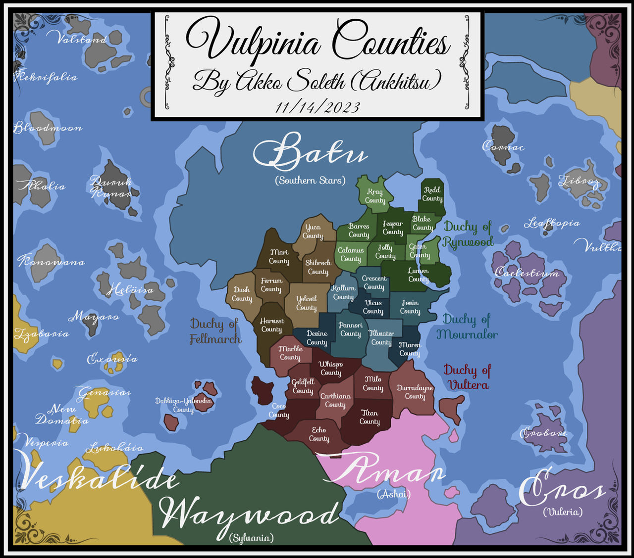 Vulpinia Local Counties map by Ankhitsu on DeviantArt