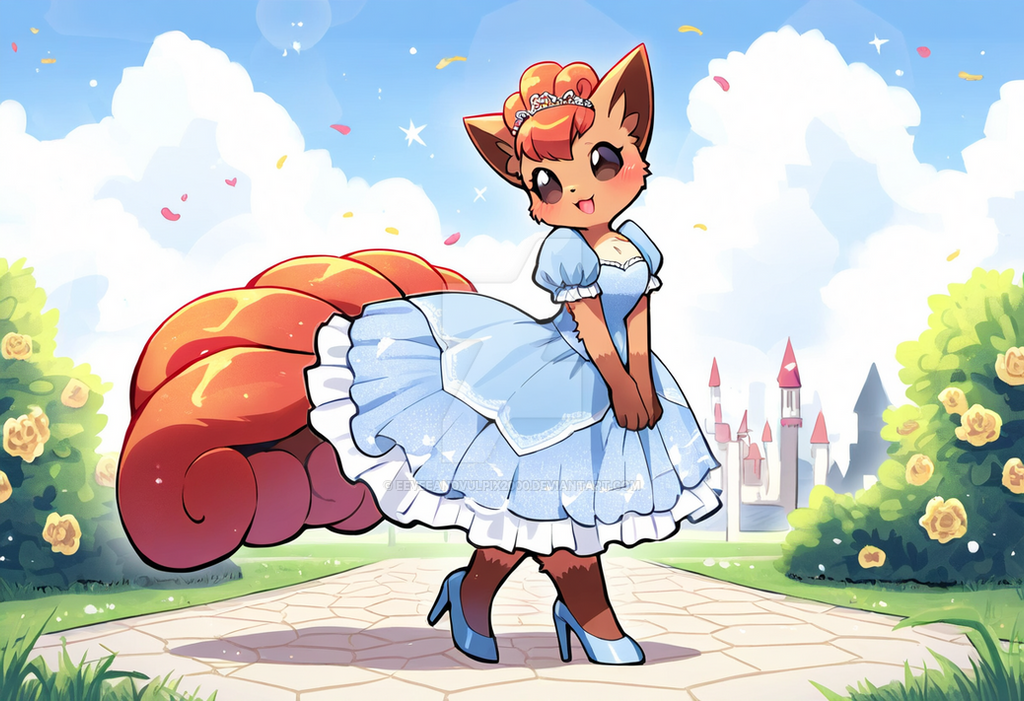 (R) Vulpix Aurora Blue Princess by EeveeandVulpix2000 on DeviantArt