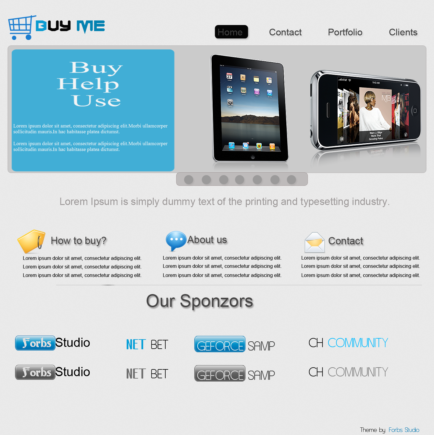 Buy me Theme+PSD free download