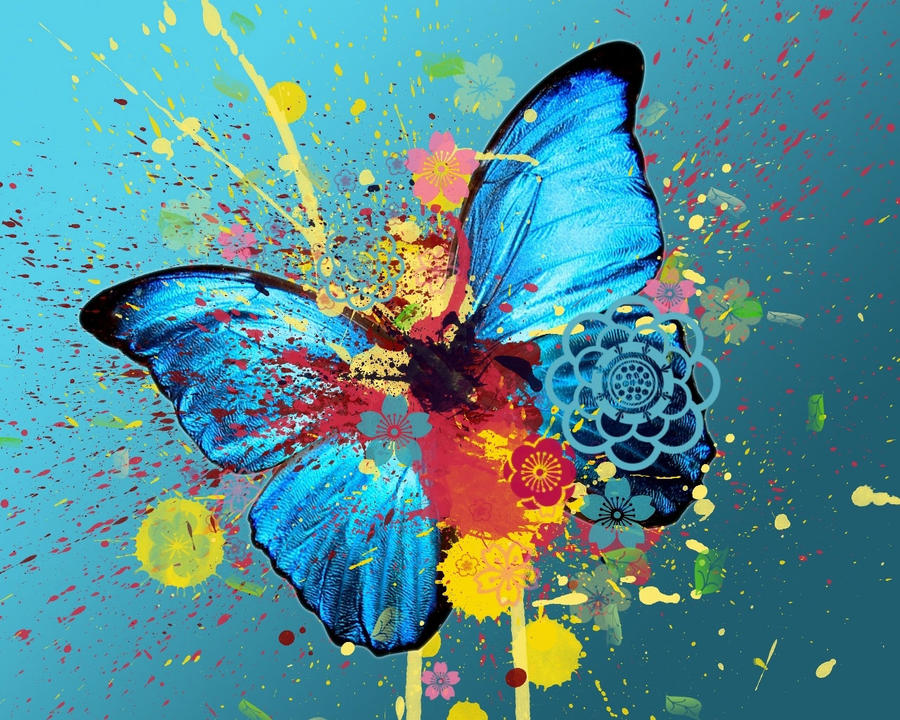 Butterfly abstract wallpaper