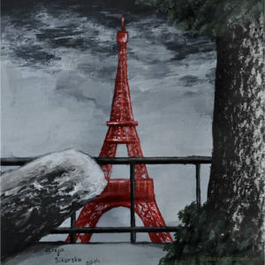 Red Eiffel Tower