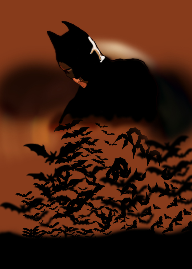 Batman Begins Poster Sketch