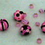 Chocolate Cherry Cordial Beads