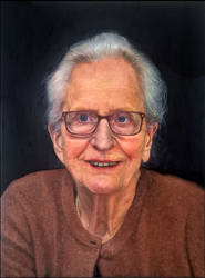 Oil painting of my grandmother