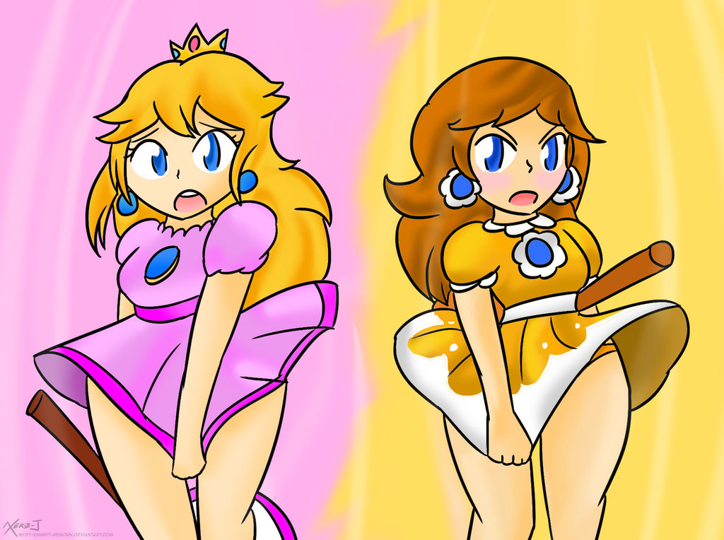 Peach and Daisy: Windy Courts ~Request~ by Xero-J on DeviantArt