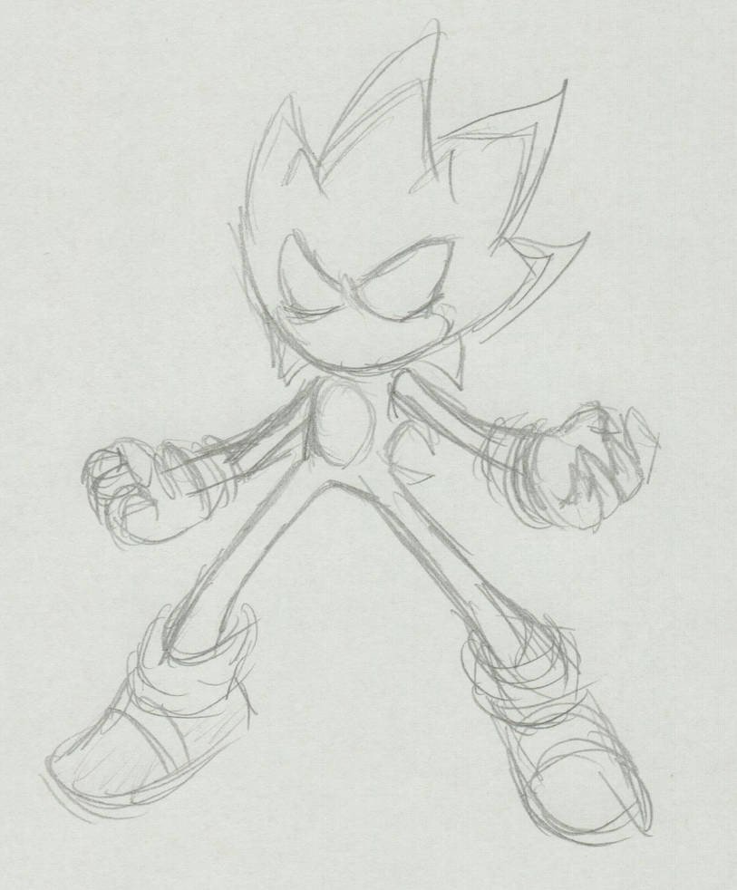 Dark Sonic Commission Sketch By Xero J On DeviantArt dark-sonic-commission-sketch-by-xero-j-on-deviantart