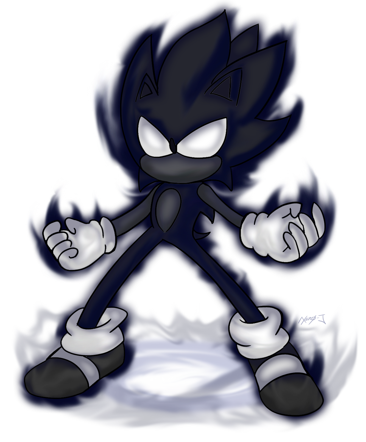 The Dark Sonic by ByGhostEduard on DeviantArt