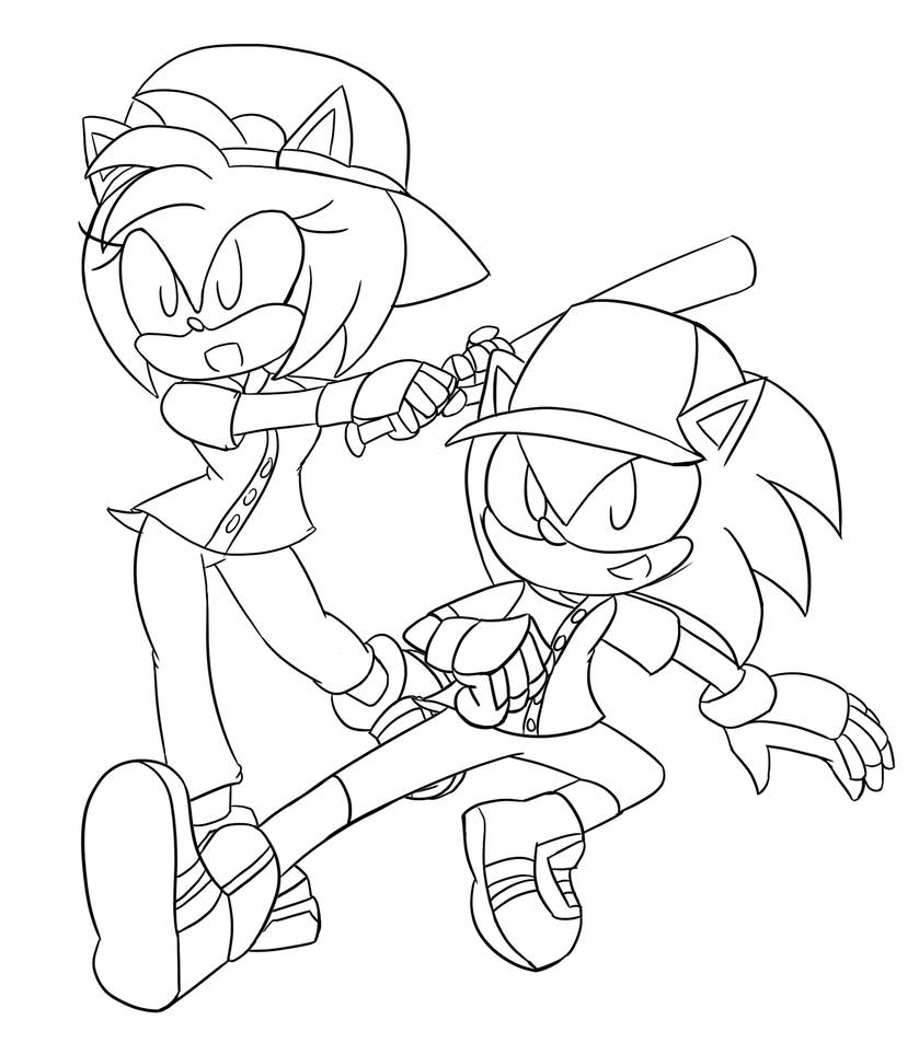 Sonic: All-Star Sluggers :Sketch: by Xero-J on DeviantArt