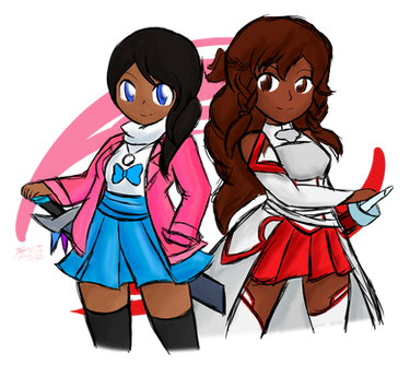 Serena and Asuna: Dark Stars ~Commission~