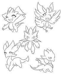 Mini Dragon Squad :Lineart: