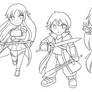 MUGEN Pocket Clash: Team SAO :Lineart: