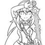 Resplendent Emblems: Lucina :Lineart: