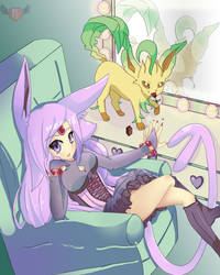 PokeShipping: Espeon and Leafeon!!