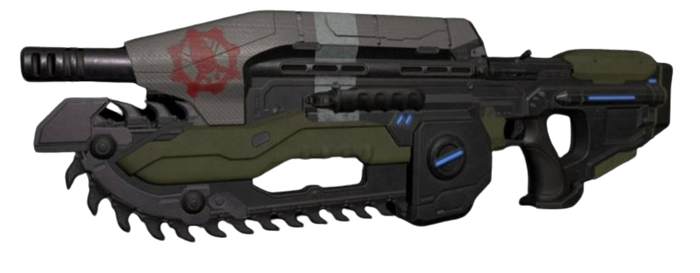 UNSC Weapon (8): MA5D Assault Rifle w/ Chainsaw