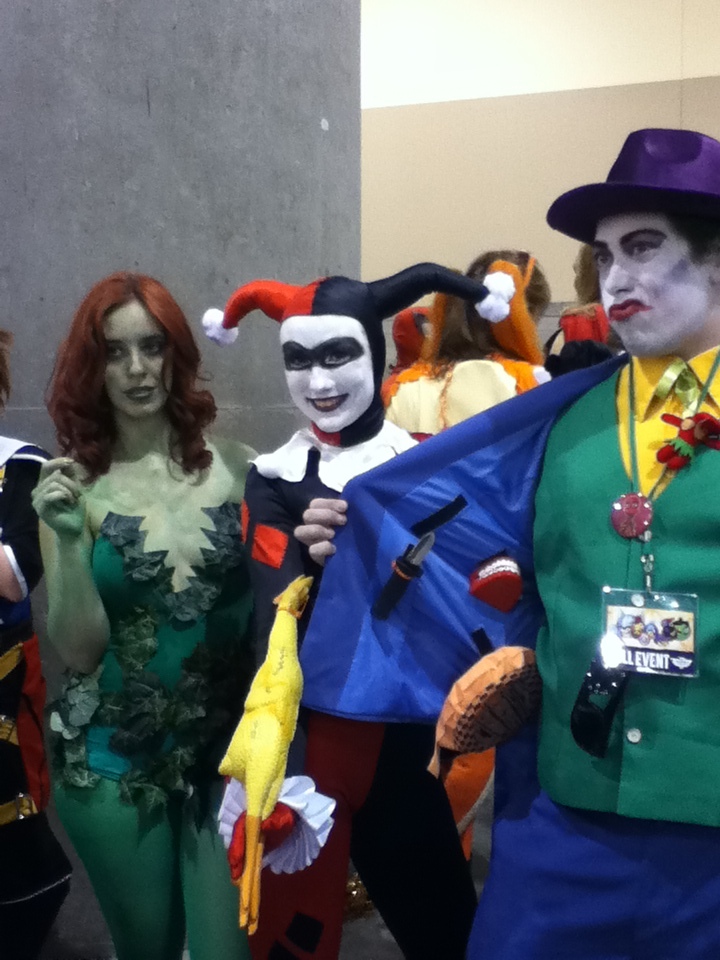 Poison Ivy, Harlequin and Joker at Phoenix Comicon